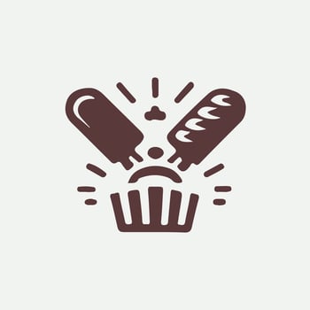 Cake Crumbs Baking logo vector