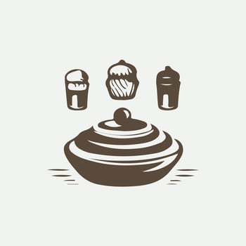 Golden Bakes Baking logo vector
