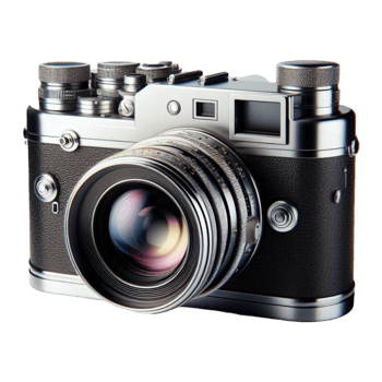 Retro Camera with Detailed Lens png