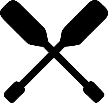 Versatile Rowing Oars Icons for Outdoor Activities vector