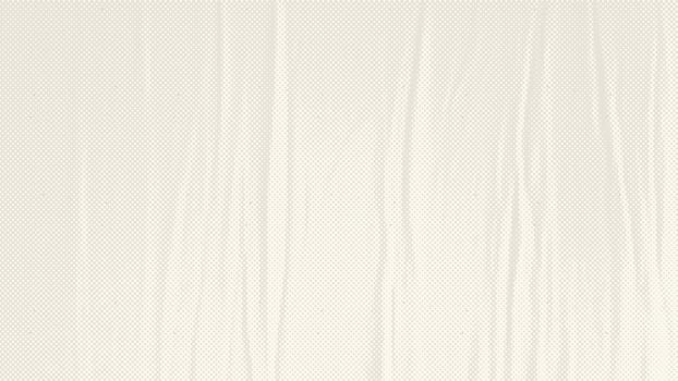 Crumpled ecru craft package paper texture. Abstract cream texture old paper background. Beige old cardboard backdrop. illustration of grunge vintage note sheet or package. Old papyrus vector