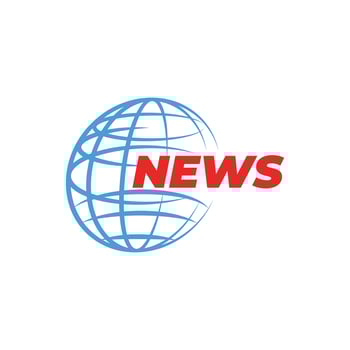 news logo channel design concept creative template vector
