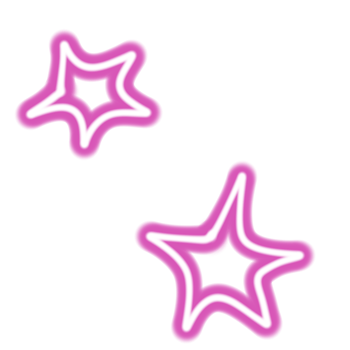 star neon pink png