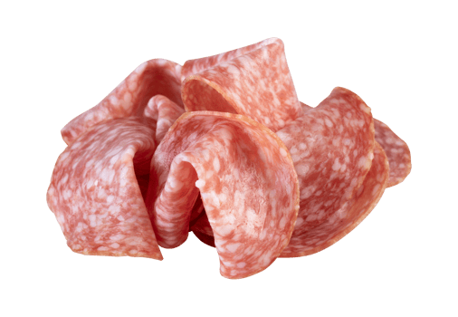 Bologna Salami cut out isolated transparent background png