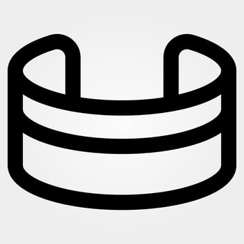 patient bracelet, health icon and hospital icon vector