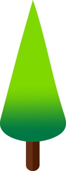 Spruce isometric tree for design gaming vector