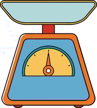 Classic Scale Icon Weighing Machine Concept vector