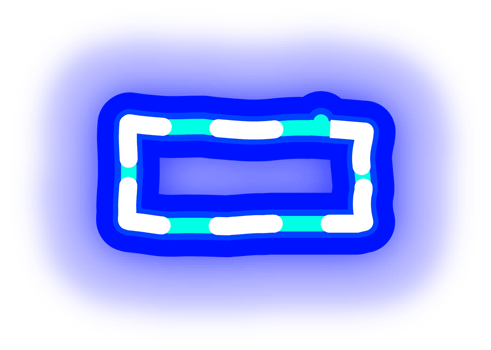 A Blue Neon Alphabet Sign png