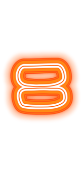 Neon Orange Line Symbol png
