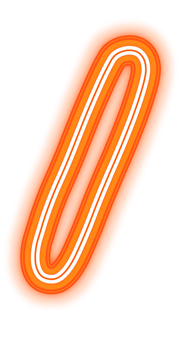 Neon Orange Slash Symbol png