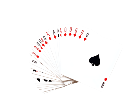 Playing cards isolated on transparent background png