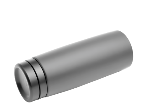 Realistic Detailed 3d Detailed Black Metal Thermos png