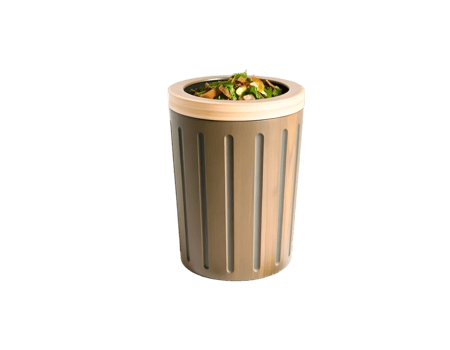 Garbage bin isolated on transparent background png