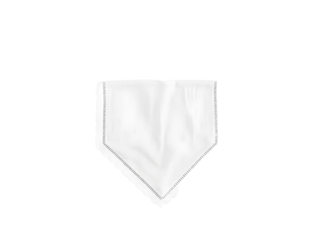 White cloth napkin mockup isolated on transparent background png
