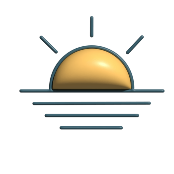 Sunset Emoji Serene Ocean Horizon Icon png
