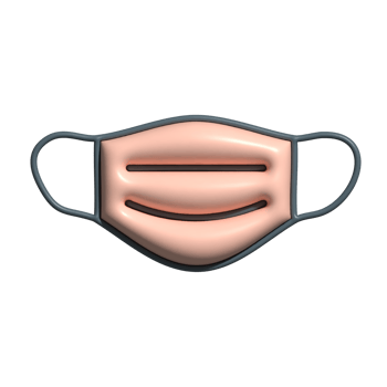 3D Face Mask Emoji Medical and Health Protection png