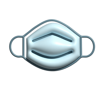 3D Face Mask Emoji Medical and Protective Health Gear png