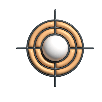 3D Target Emoji Precision and Focus Icon png
