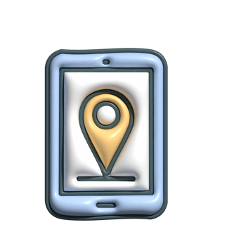 3D Mobile GPS Emoji Navigation and Location Tracking Icon png