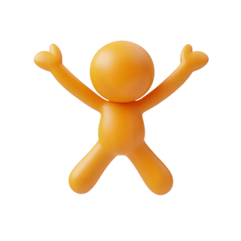 A cartoon character with arms outstretched png
