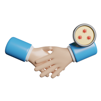 No Handshake Coronavirus png