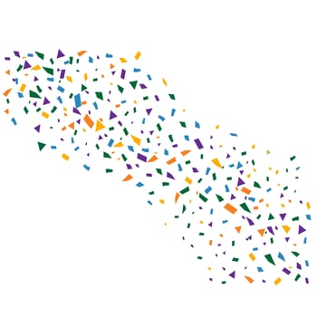 Colorful explosion of confetti. Grainy abstract multicolored texture on a white background. Design element. illustration vector