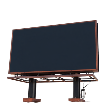 Blank Billboard Structure, Ideal for Promotions png