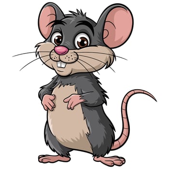 Cartoon mouse illustration vector