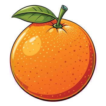 orange illustration isolated on white background vector
