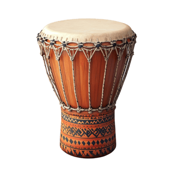 Wooden Djembe Hand Drum Clipart png