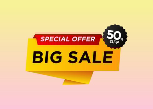 Big sale design for advertisement vector