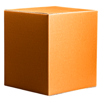 Plain Brown Box for Packaging and Shipping Items, Isolated View png