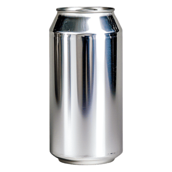 Shiny Aluminum Can with Reflective Surface png