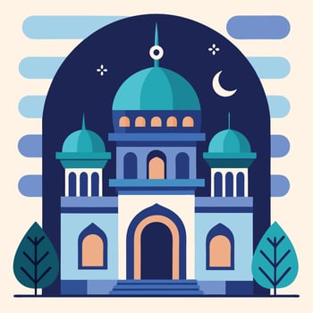 Mosque Flat Illustration vector