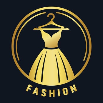 Luxury creative women fashion and beauty icon design vector