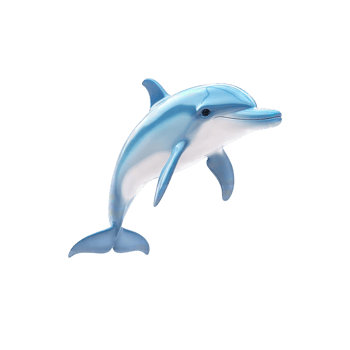 Artistic 3D Dolphin png