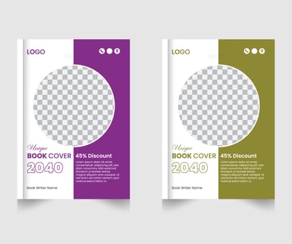 Corporate Business Brochure Flyer Book Cover Design Template 2045 vector