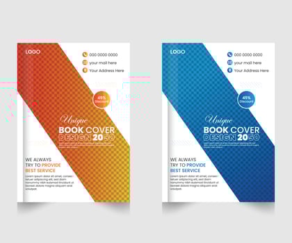 2045 2025 Corporate Business Brochure Flyer Book Cover Design Template vector
