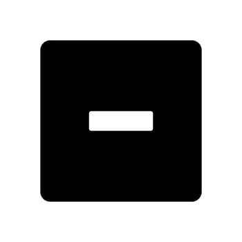 A black square with an empty space in it vector