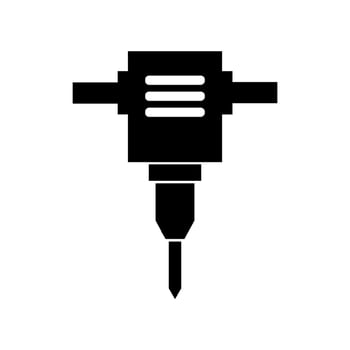 A drill icon on background vector