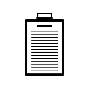 Clipboard icon illustration on white background vector