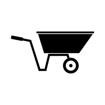 Wheelbarrow icon illustration vector