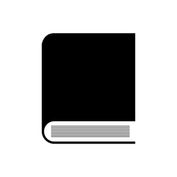 Black book icon isolated on white background vector