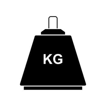 Kg icon illustration isolated on white background vector