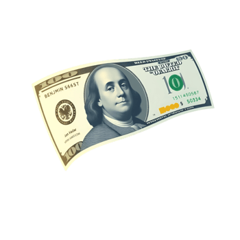 Realistic 100 Dollar Note png