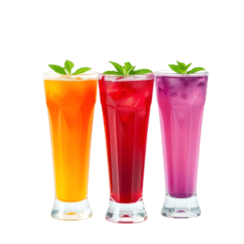 Mint Garnished Drinks, Perfect for Refreshment png