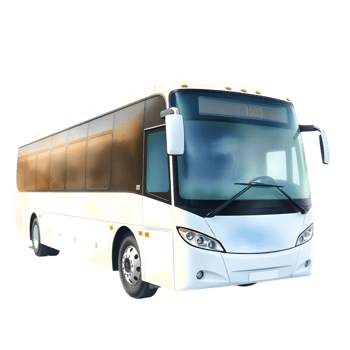 Modern White Bus, Ideal for Public Transport png