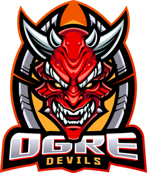 Ogre devils head mascot png