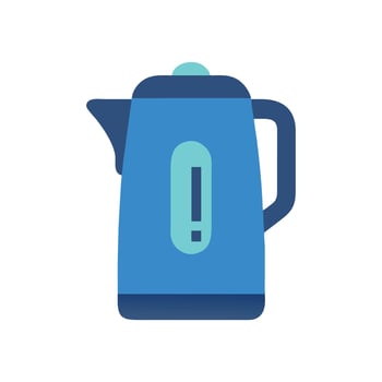 Electric Kettle Icon for Hot Beverages vector