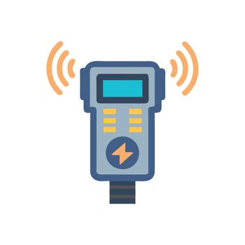 Stylish Electric Vehicle Detector vector